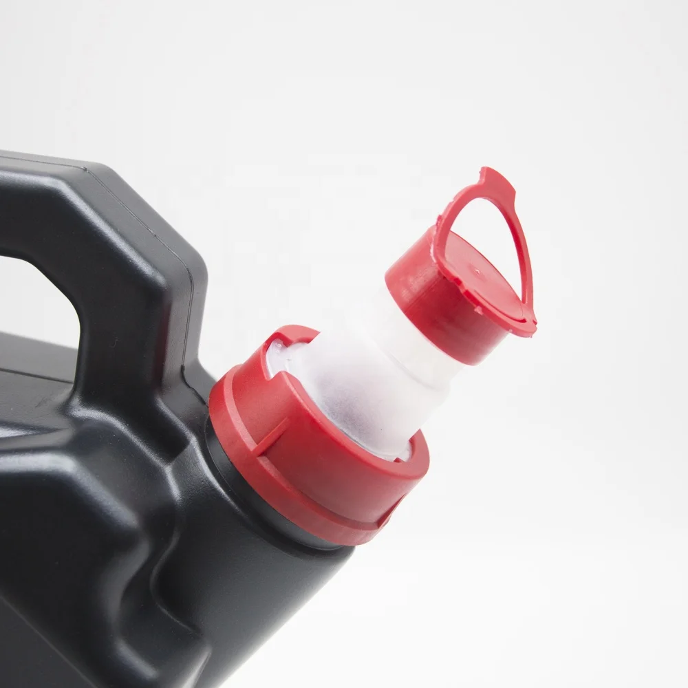 In stock motor engine oil lubricating bottle cap screw cover precision motor oil bottle pour spout with easy pull tab