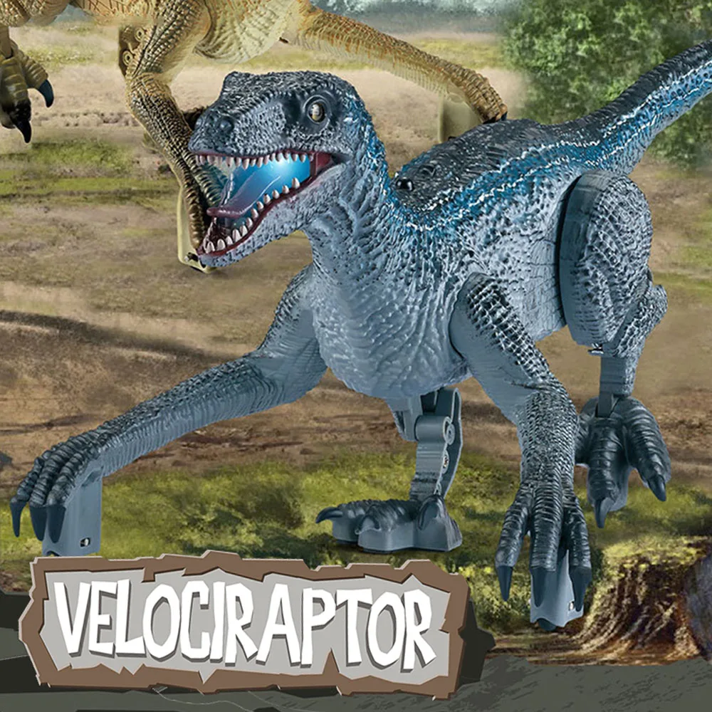 2.4G Remote Control Cuddly Battery Rc Beautiful Allosaurus Animals Dragon Glowing Dinosaur Toy For Sale