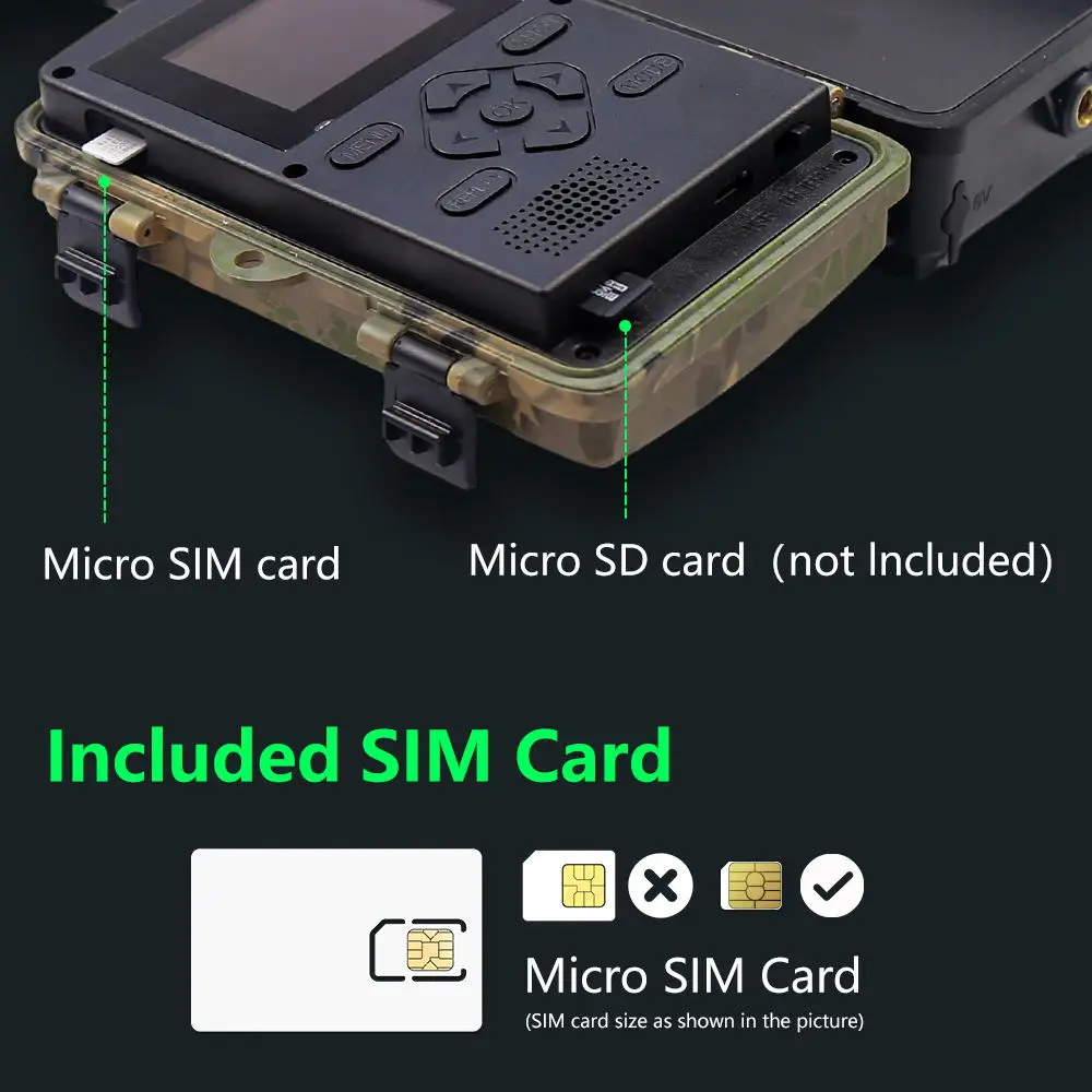 PR801W WiFi 8K Hunting Trail Camera Trap 60MP Support APP with IP66 Waterproof for Outdoor Animal Hunting