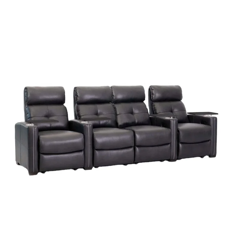 JKY Furniture ZOY Comfortable Power Reclining Cinema Movie Home Theater Recliner Sofa