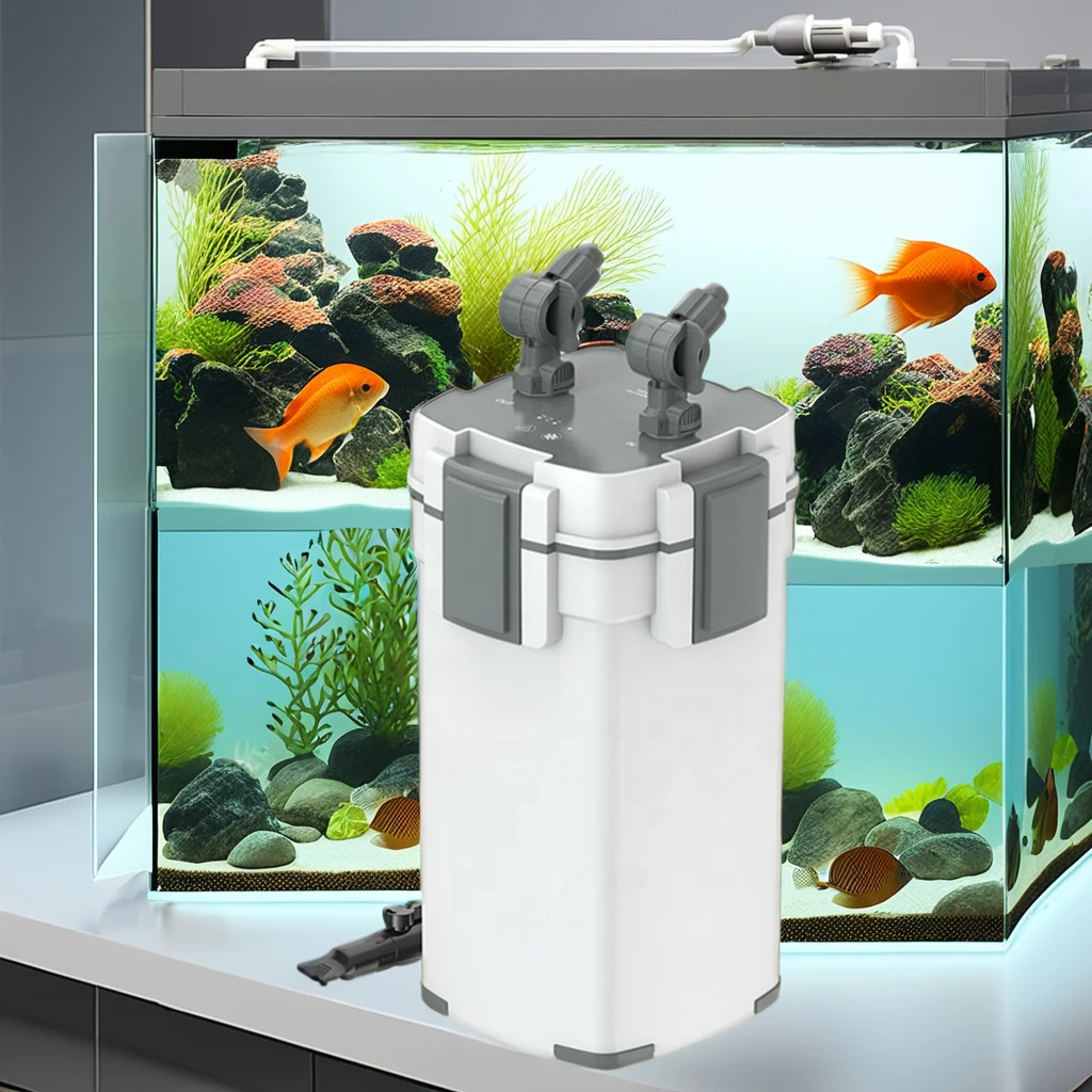 SUNSUN Small Size External Aquarium Filter High-Voltage 220V Plastic Oxygen Pump Fish Tank Filter with Durable Bags