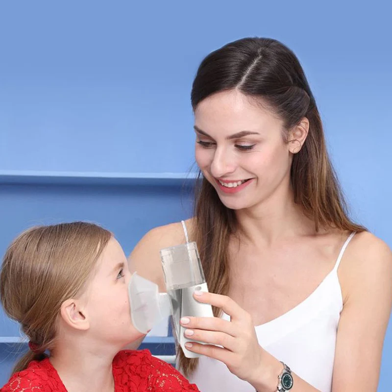 Usb Rechargeable Mini Ultrasound Mesh Nebulizer Portable Inhaler Machine With Mask