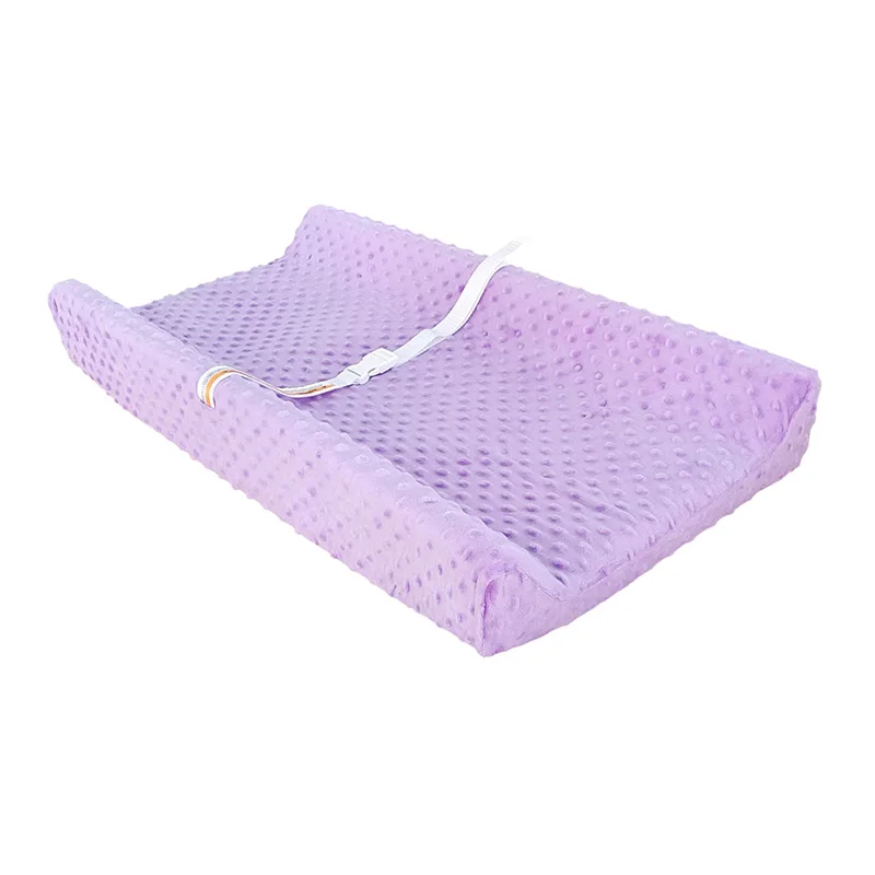 Portable Waterproof Baby Changing Mat Skin-friendly 3D Bean Shaped Flannel Cover Compressible Sponge Non-slip Baby Changing pad