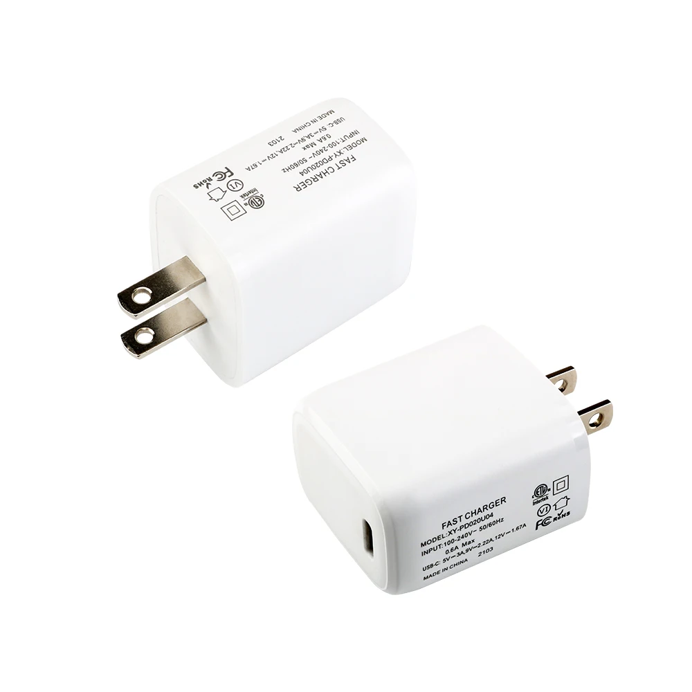 Высококачественное быстрое зарядное устройство PD 20 Вт Type-C QC3.0 5V3A/9V2.22A/12V1.67A для зарядки Apple Mobile iPhone ipad