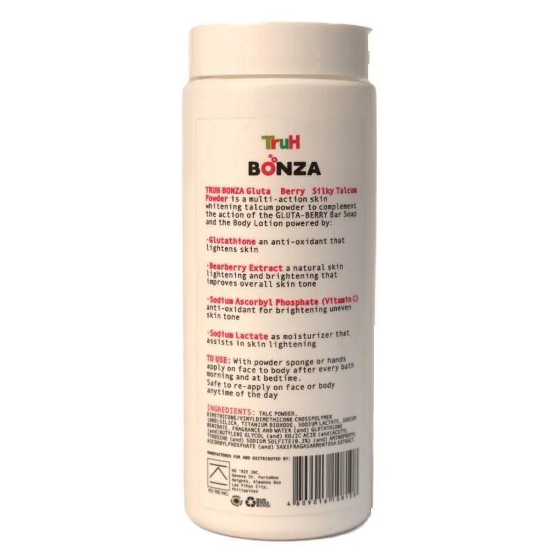 Gluta Berry Talcum Powder Prickly Heat Genre Body Baby Powder Main Ingredient Talc