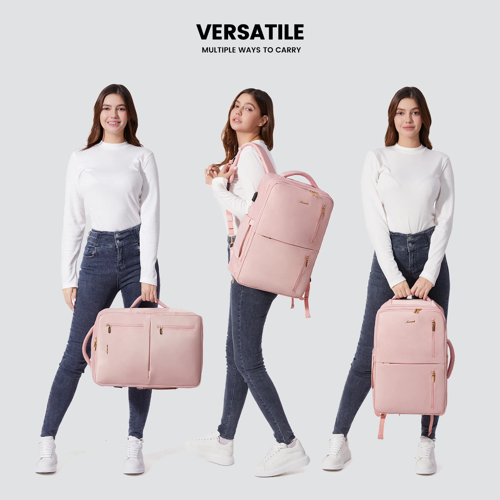 High Quality Travel Backpack with 6 packing cubes large Laptop Bag Luggage Suitcase with USB Port Outdoor Travel Backpack Unisex