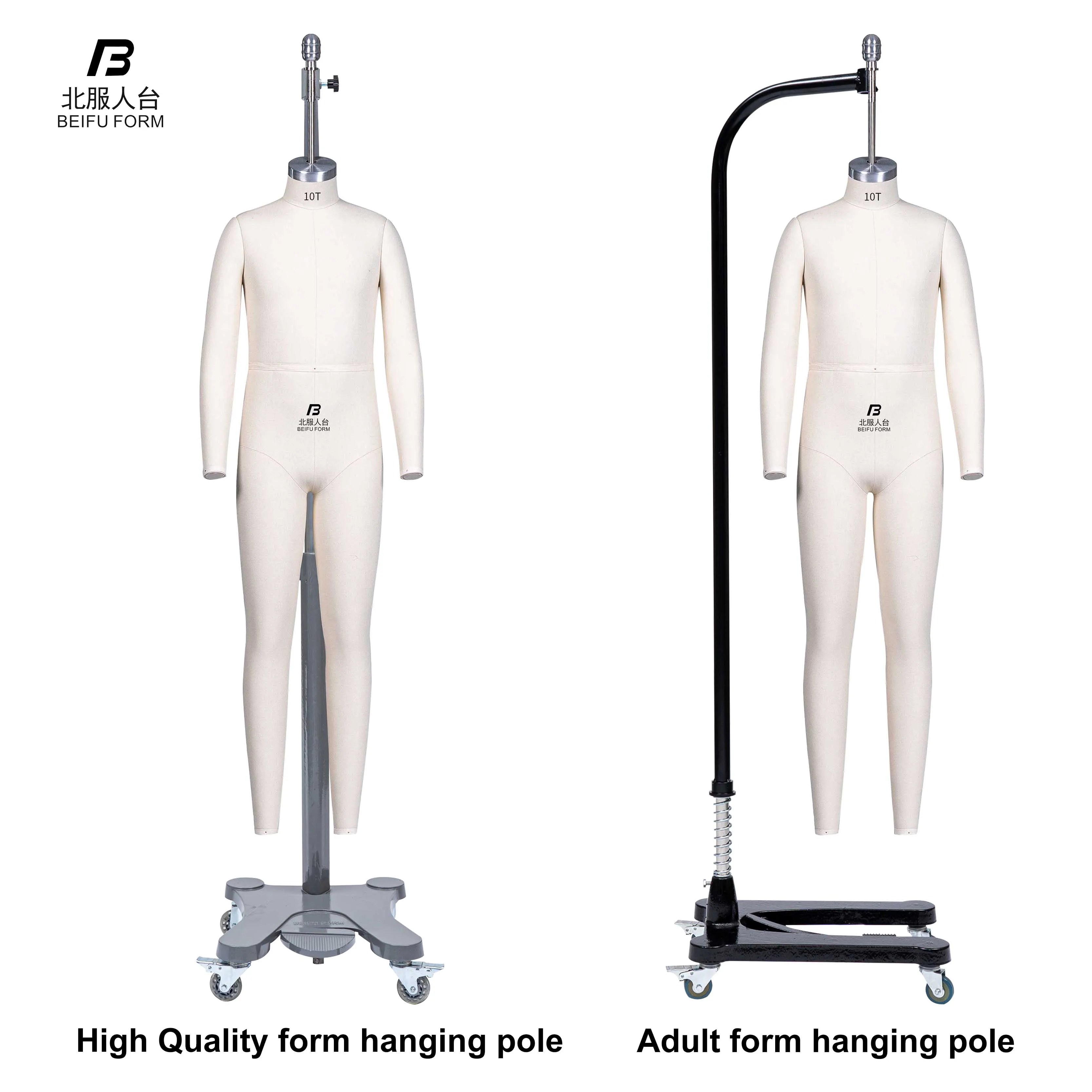 Beifuform children mannequin for boys US size 10 tailor mannequin full body with detachable arms fashion child dummy can pin