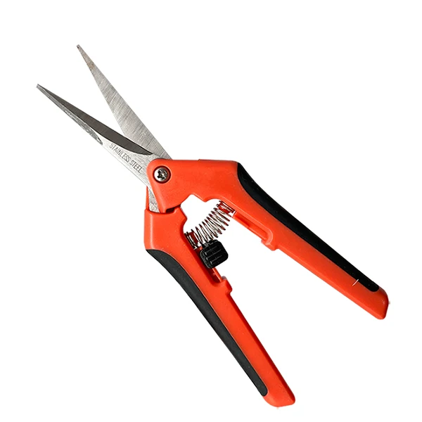 Pruning Shear Steel Blade Hand Pruner Straight Edge Scissors