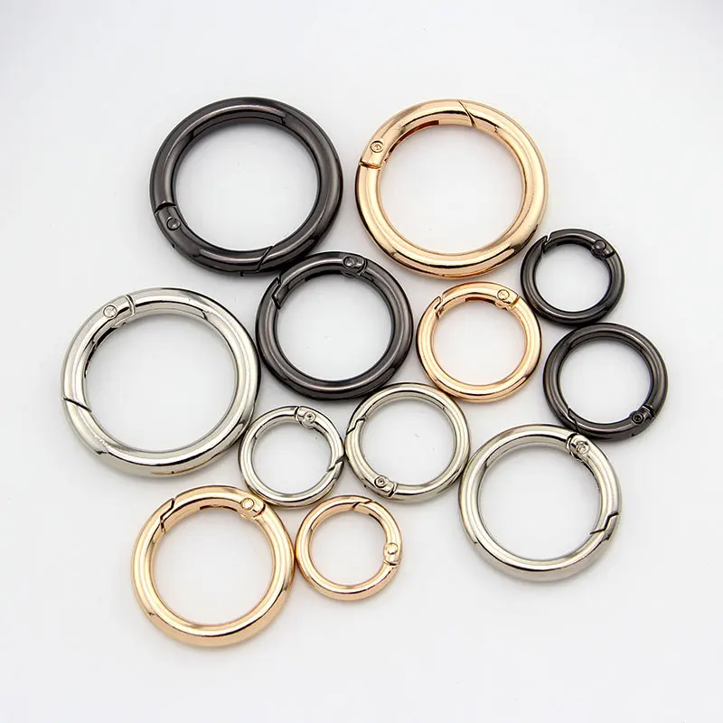 O-style Metal Wire Buckle DIY Accessory for Belt & Bags Handcrafted Metal O Ring