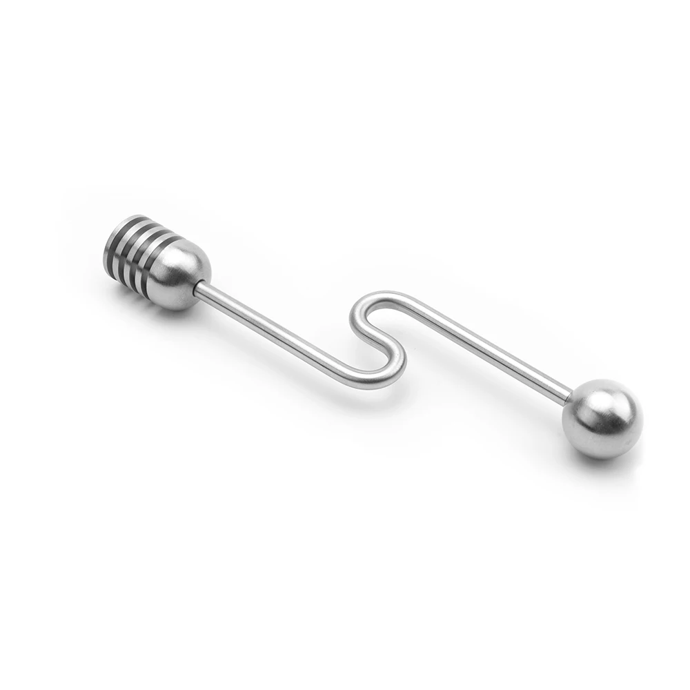304 Stainless Steel Honey Dipper Multi Use Mixing Stirrer for Honey Syrup Chocolate Honey Spoon with Wand for Pots and Jars