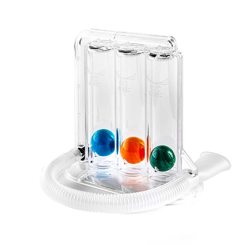 Professional Respiratory Exerciser Latex-free Volumetric 3 Balls Incentive Spirometer manufacturer