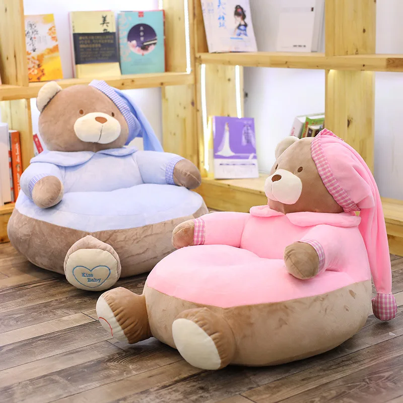 
Children PP Cotton Plush Cartoon Sofa Animal Bear Chairs Seat Soft Toy Stuffed Bear Sofa Chair 