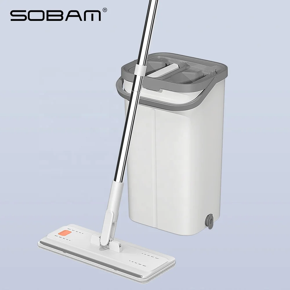 Home Easy Use Hand Free Self Washed Plus Bucket 360 Fregona Floor Clean Magic Flat Squeeze Mop
