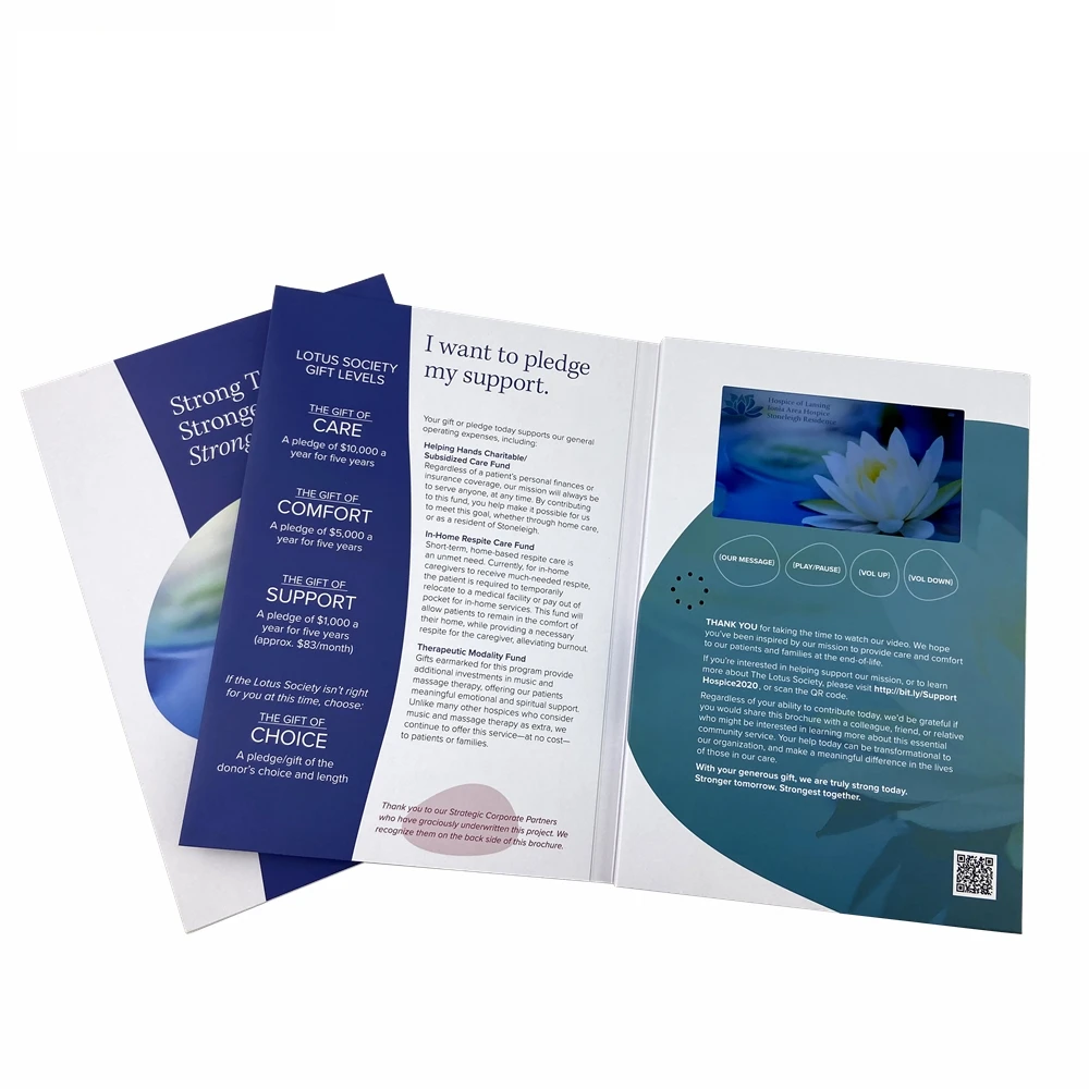 Производитель Шэньчжэнь видео брошюры для рекламного плеера с ЖК-дисплеем 5,0 дюйма