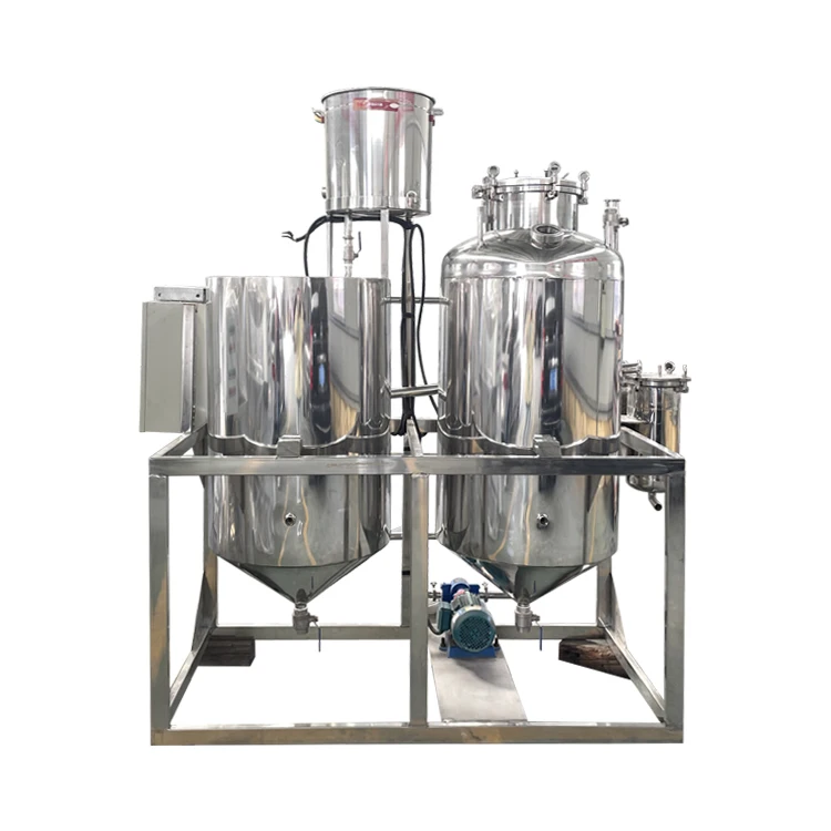 Black Engine Sesame Mini Petrol Small Used Car Animal Fat Waste Palm Oil Refining Machine Refinery