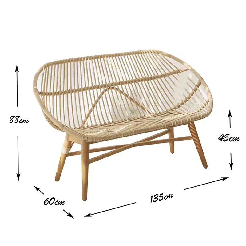 New style home furniture rattan living room sofa natural modern armchair unique best selling design