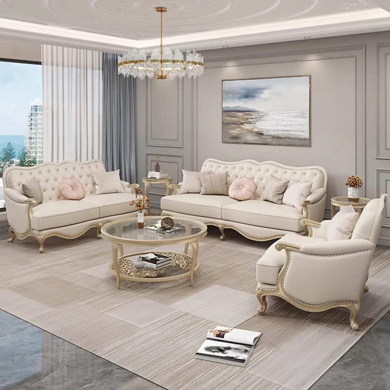 Hot Selling Europe Style Fabric Living Room Sofas Modern L Shape Sofa Set Furniture royal sofa set luxury living room furniture