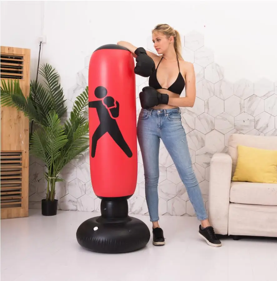 Custom Free Standing Water Filled Reflex Human Shaped Stand Inflatable Punching Boxing Bag Boxing For Kids