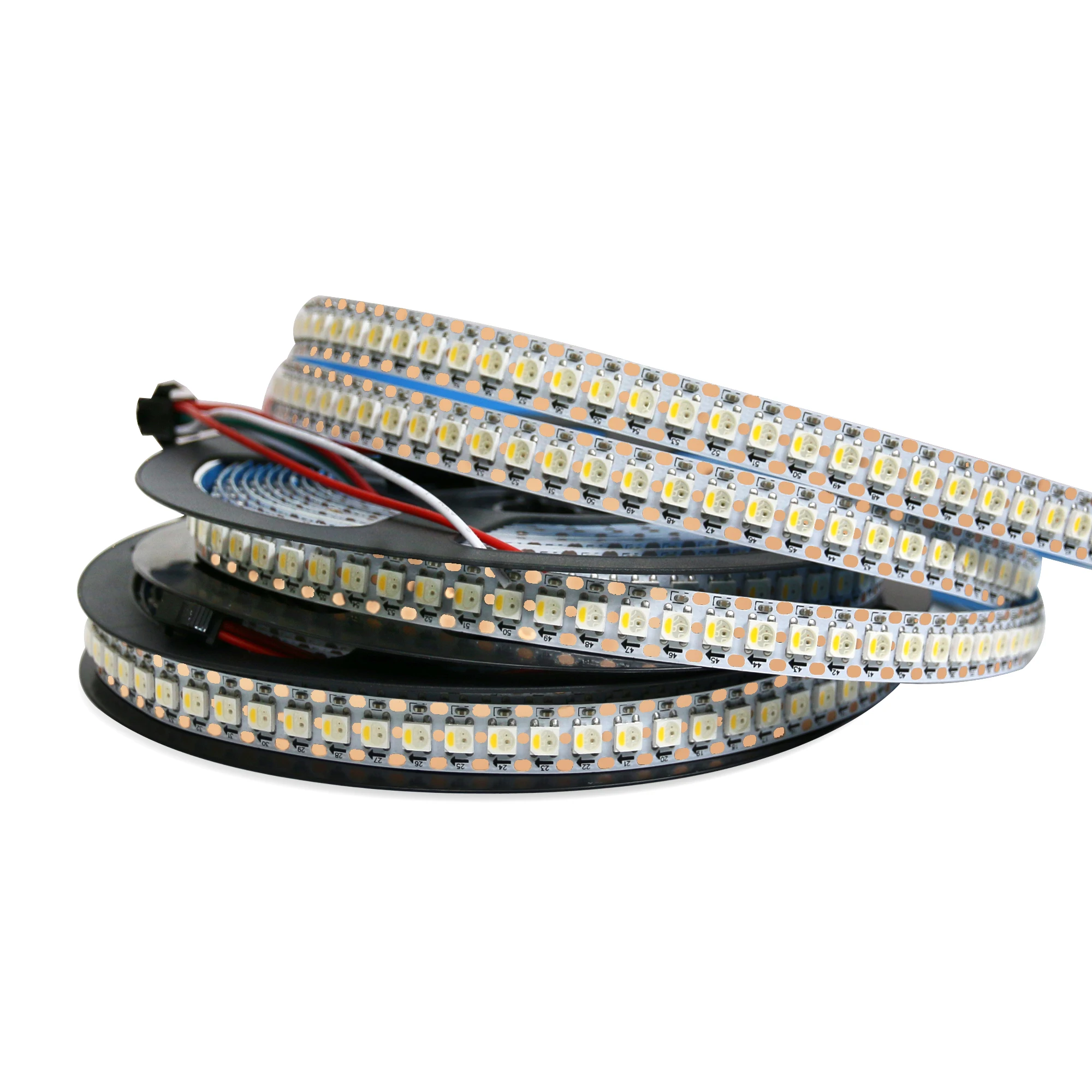 Dream Color Roll 24v 12v 5v 60 120 144 led/m Smd 5050 Rgbic Rgbw IC Sk6812 WS2812B Individually Addressable Rgb Led Strip Light