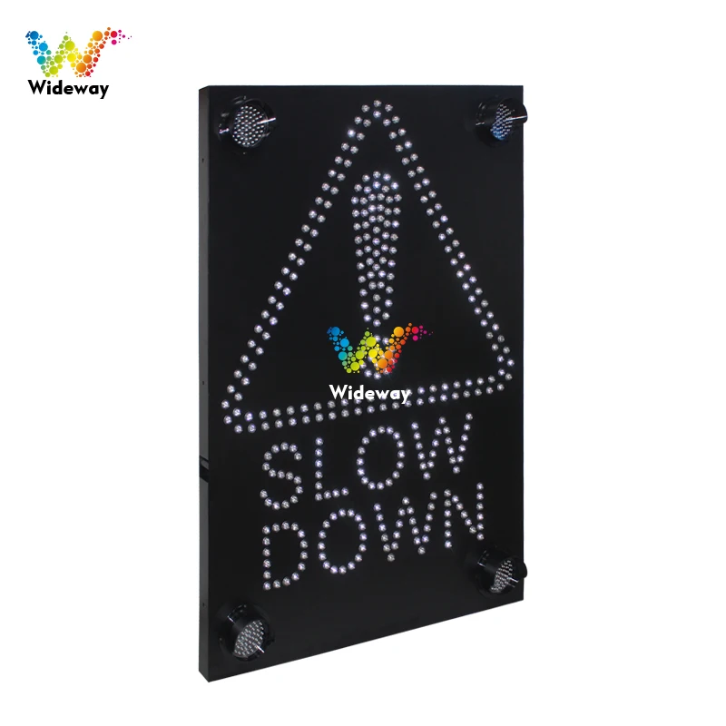 Road safety warning slow down LED traffic signs