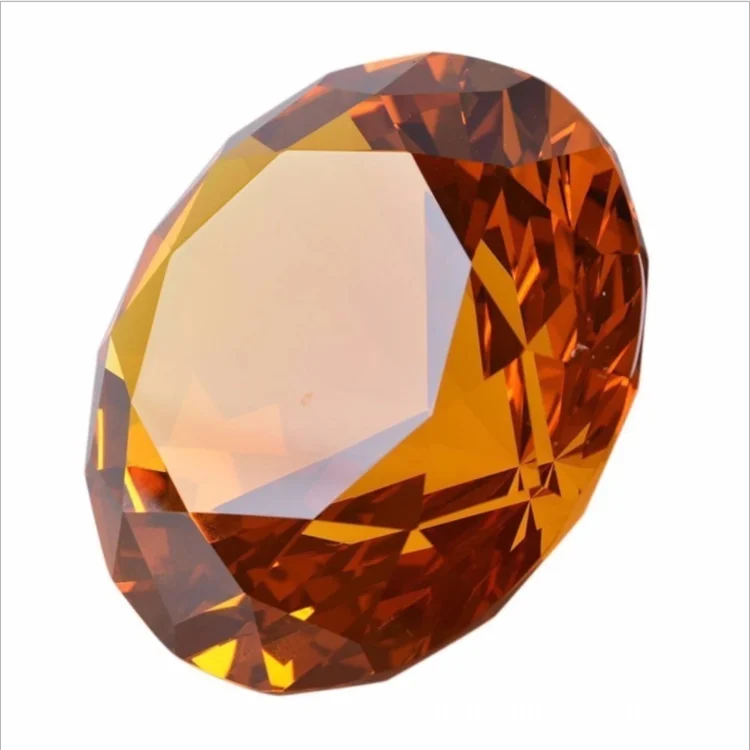 Wholesale custom LOGO engraved Christmas decorations home decoration K9 crystal diamond paperweight