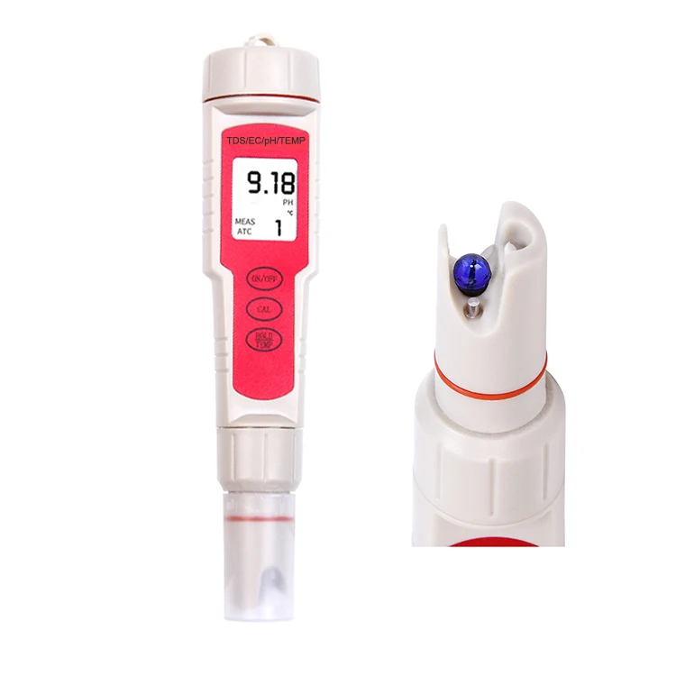 IP 67 многофункциональное устройство контроля pН/EC/TEMP/TDS метр 4 в 1 ручка типа тестер качества