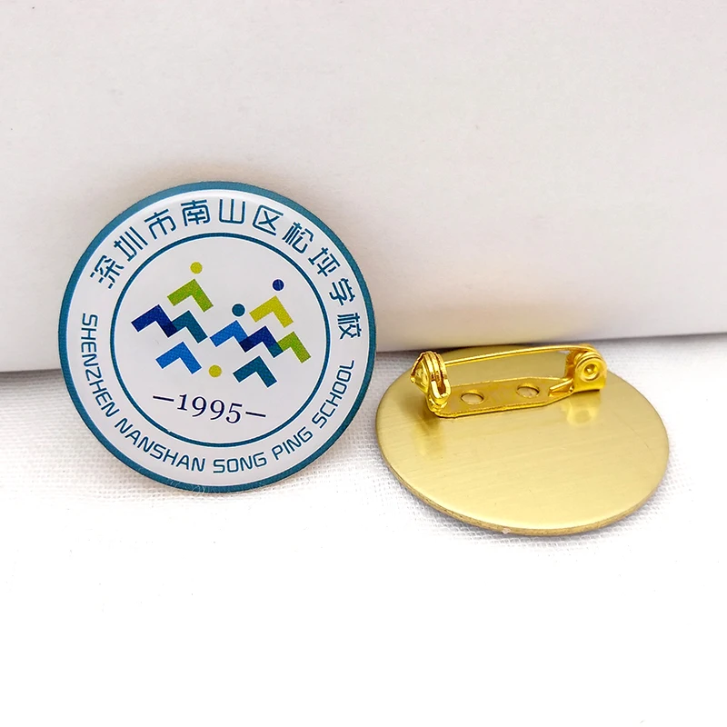 BTS KPOP Gold Metal Hard Enamel Lapel Pin Badges Custom Anime Soft Enamel Pin