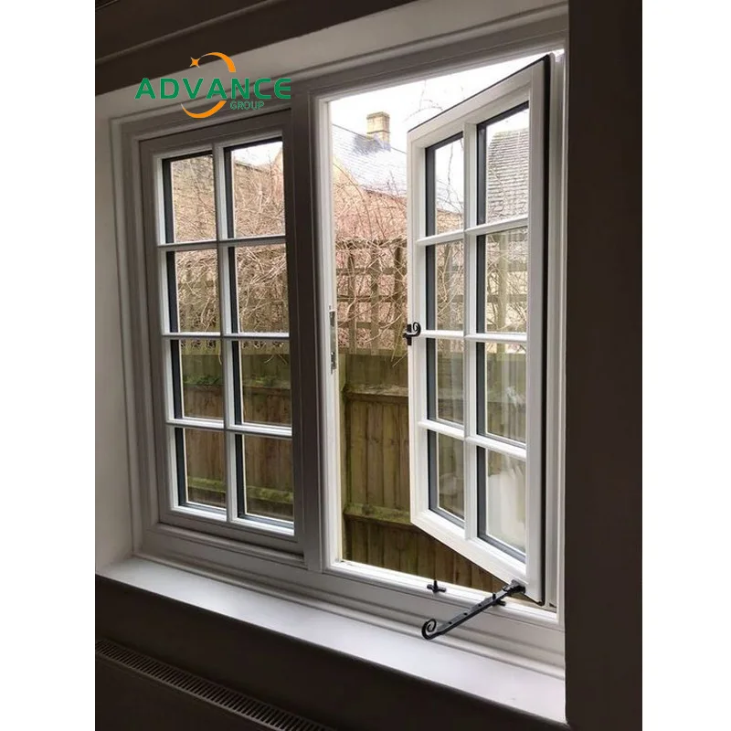 Advance Modern Simple House Window Frame Tempered Glazing Aluminum Wind Proof Casement Windows And Doors