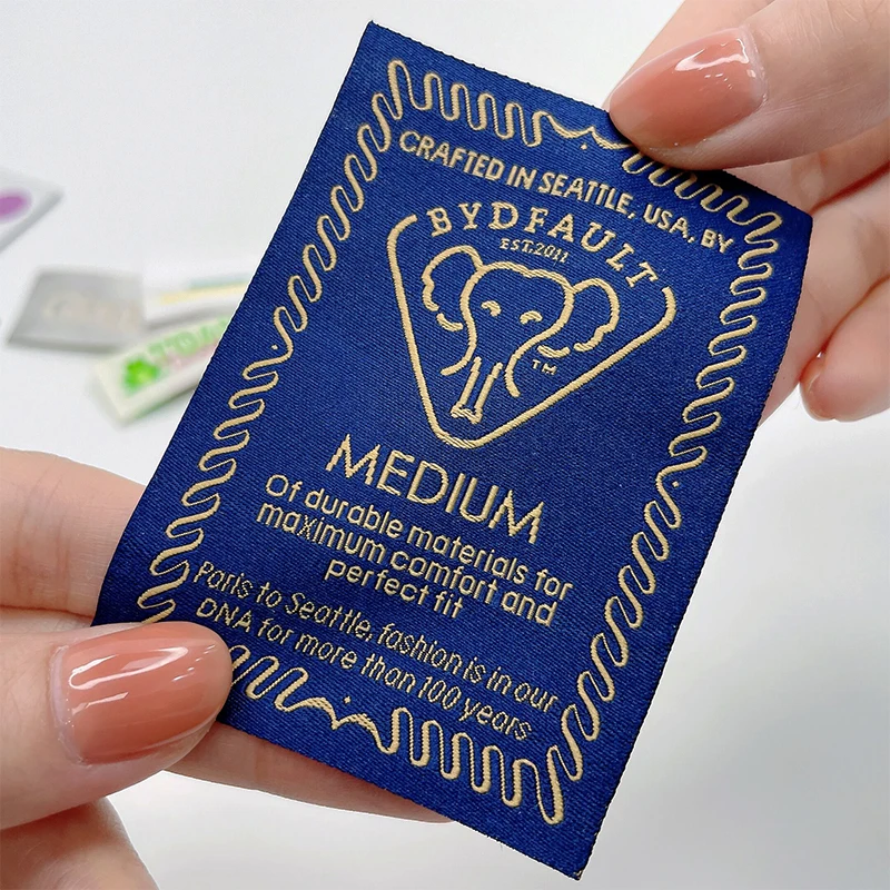 High quality  private apparel damask custom clothing brand labels for clothes