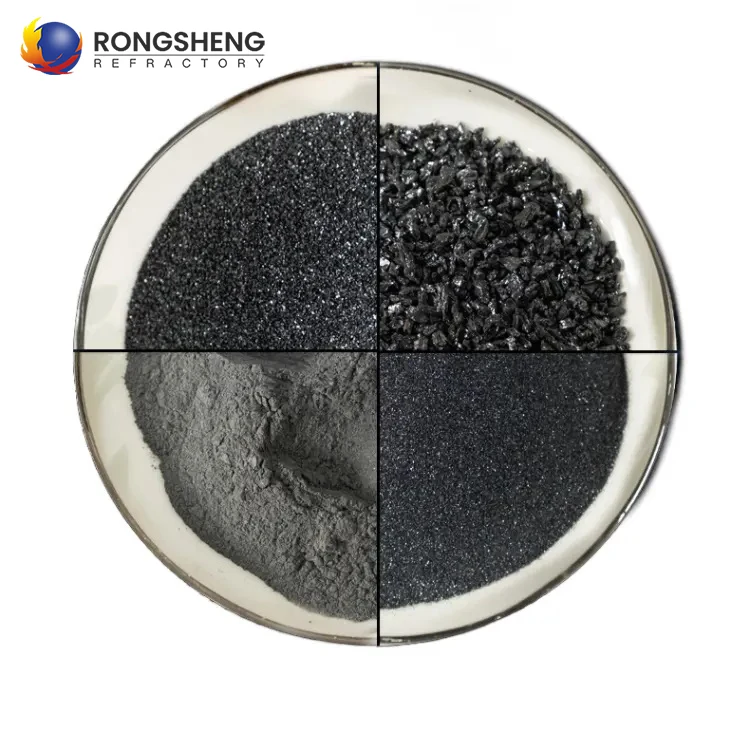 high purity green black silicon carbide powder 98% 99% SIC emery carborundum grit price
