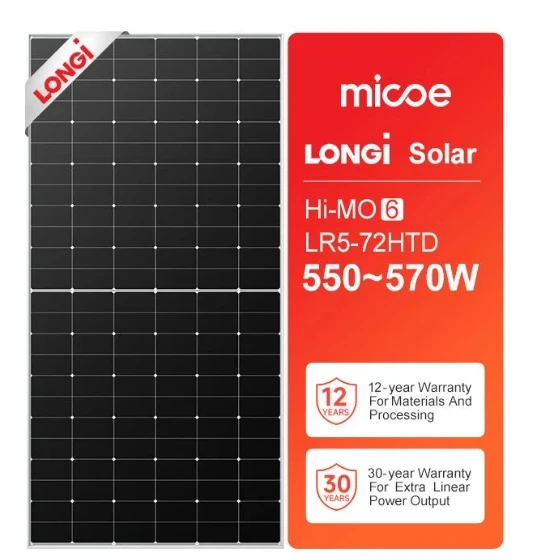 Longi Himo 6 Lr5-72hth 570W 575W 580W Half Cell 182mm Solar Panel for Solar System
