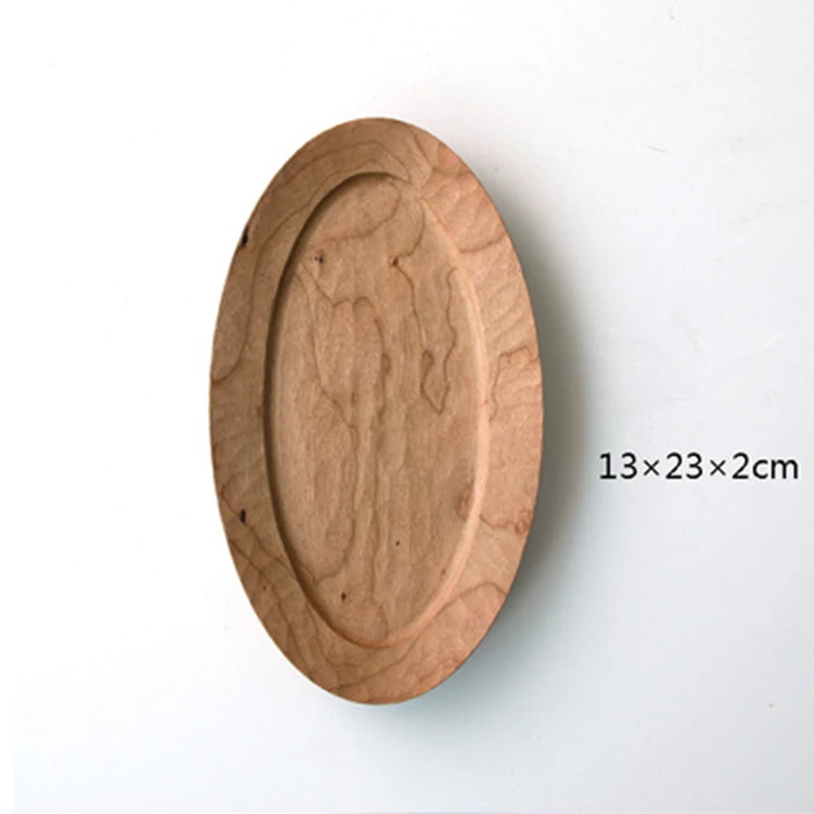 Wholesale Custom Personalized Hotel Restaurant Service Food Natural Rubber Wooden Tray