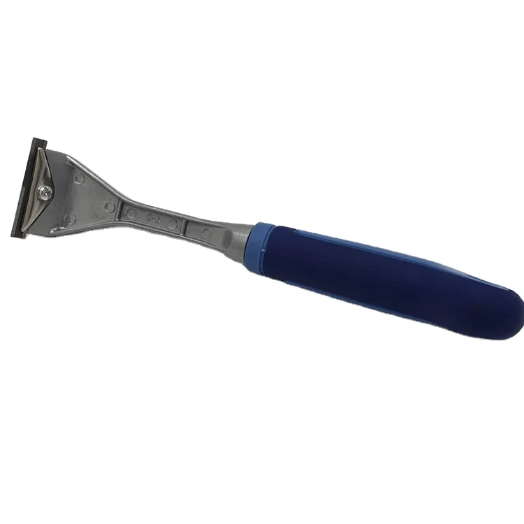 Портативный скребок с регулируемым телескопическим стержнем для стекла, пола, плитки, краски, ручные инструменты, очистка, лопатка, нож, стальное лезвие