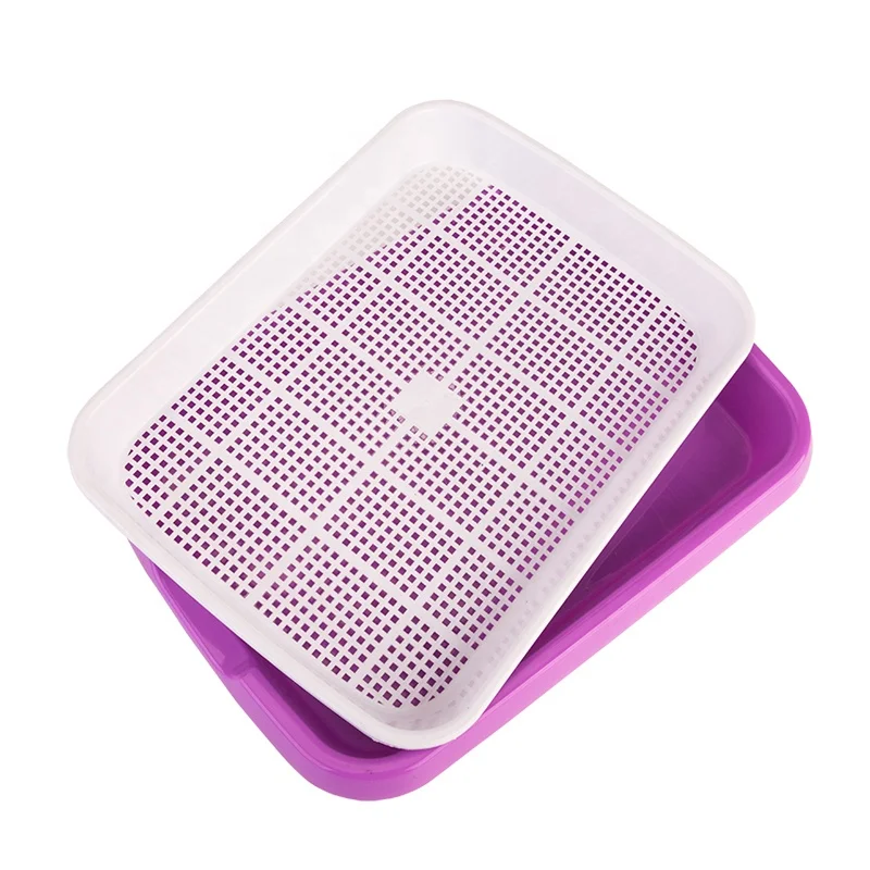 Double layer sprouts plastic seed tray