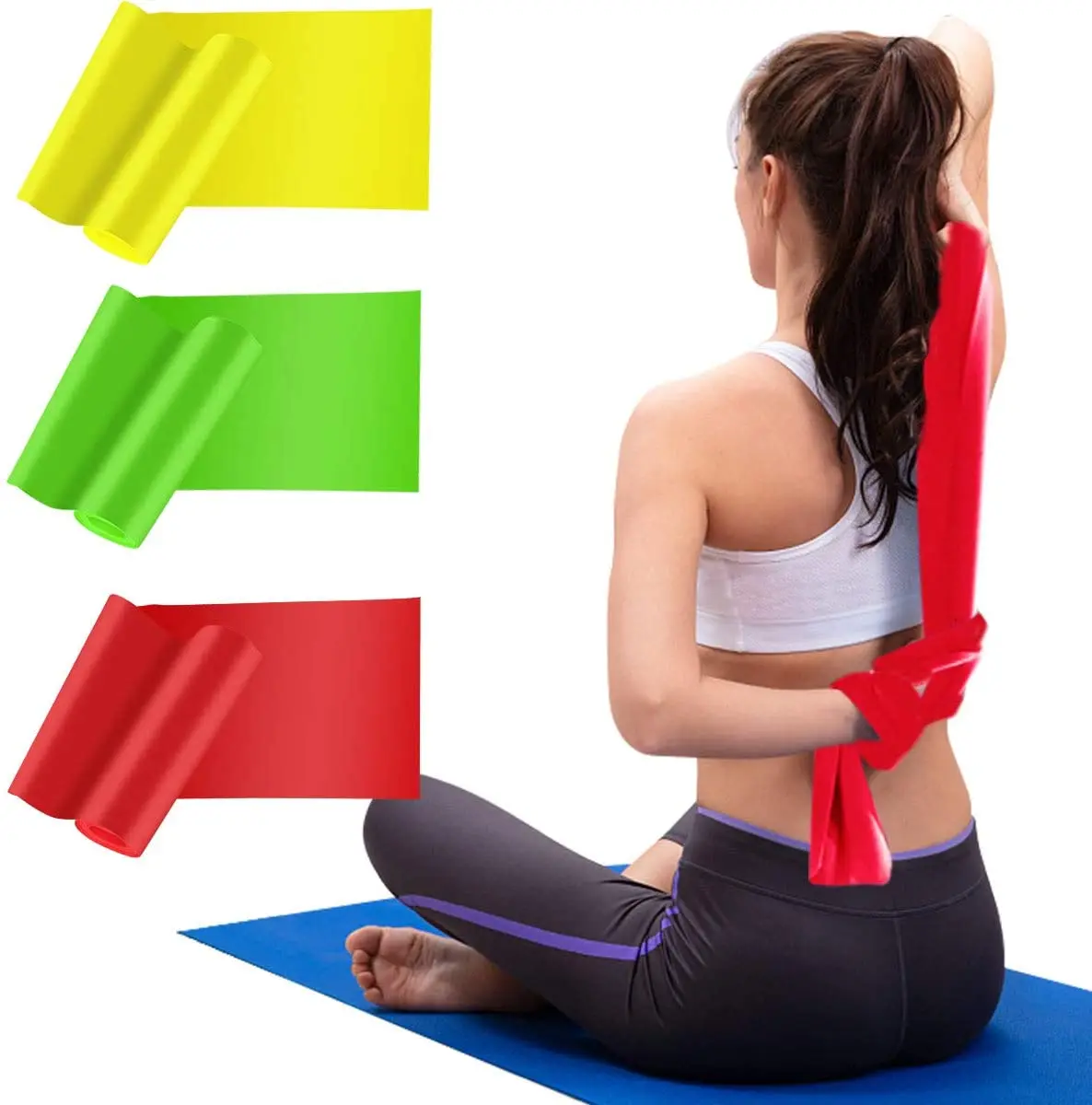 
Stretch Bands for Home Gym Physical Therapy Sport Pilates Muscle Relaxation Exercise Yoga Outdoor Strength Training 