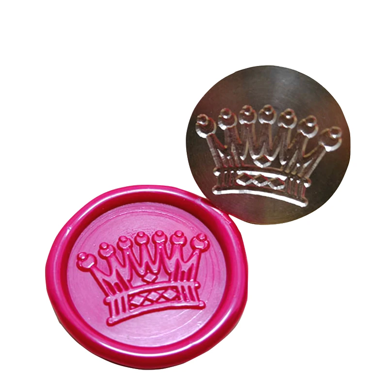 Handmade Sealing Wax Stickers/Beautiful Wedding Crown Design Envelope Seal Sticker