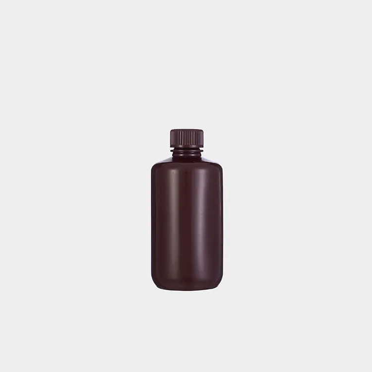 Reagent Bottle Narrow Mouth Amber 250 ml Reagent Container Paramedical Biochemistry Chemical Storage Reagent Plastic Bottle
