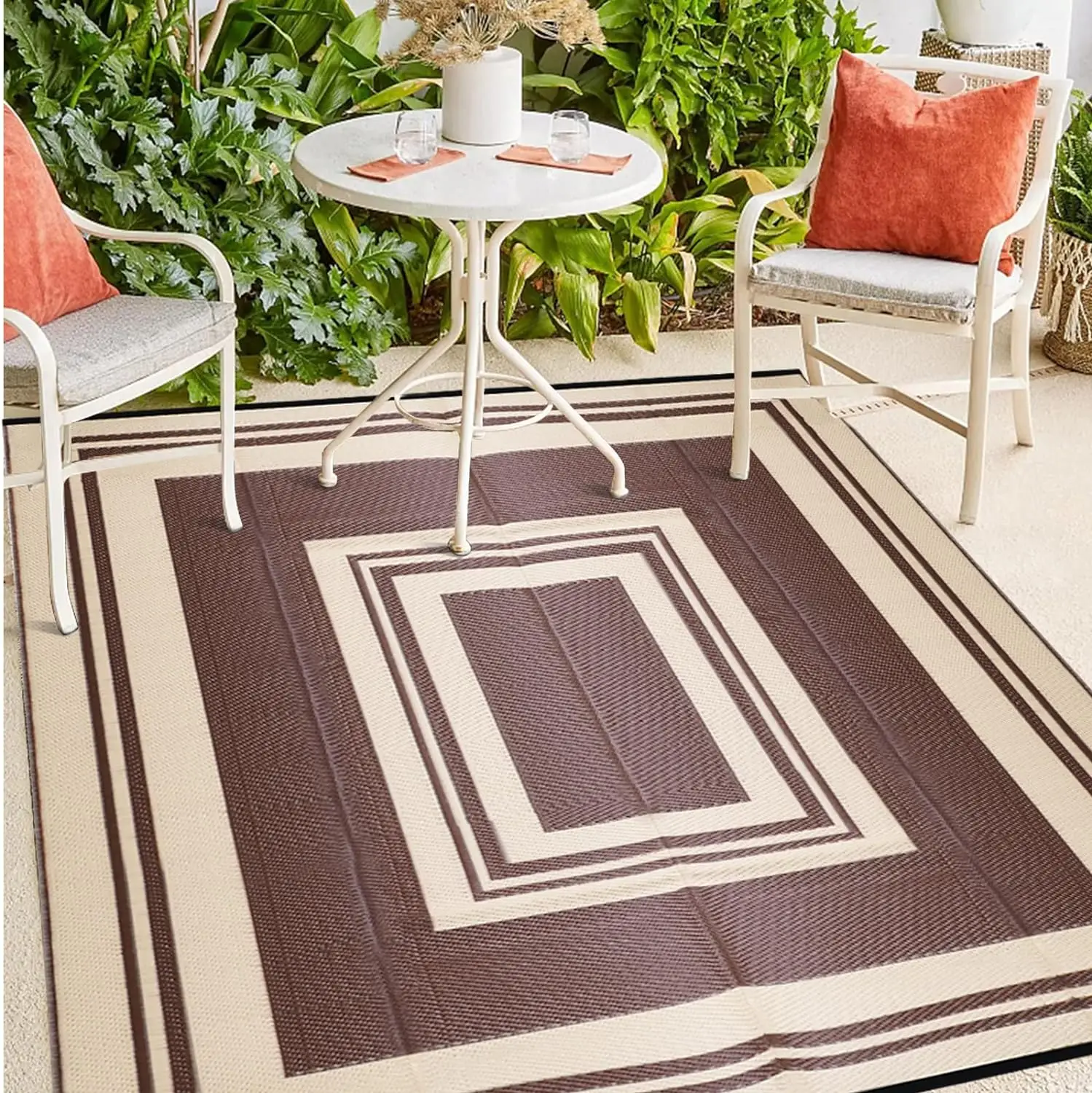Double layer plastic woven  manufacturers direct super large outdoor travel self-drive tour new carpets rugs muslim prayer rug