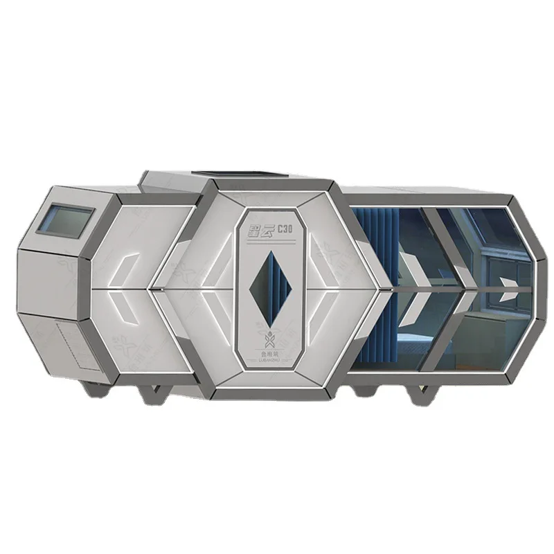 Modern design with doors, windows, kitchen, bathroom and bedroom. Galvanized steel frame with 30-year warranty.