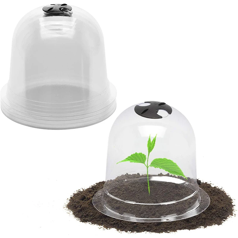 Reusable Plastic Plant Protective Garden Cloche Planter Dome Bell Mini Greenhouse