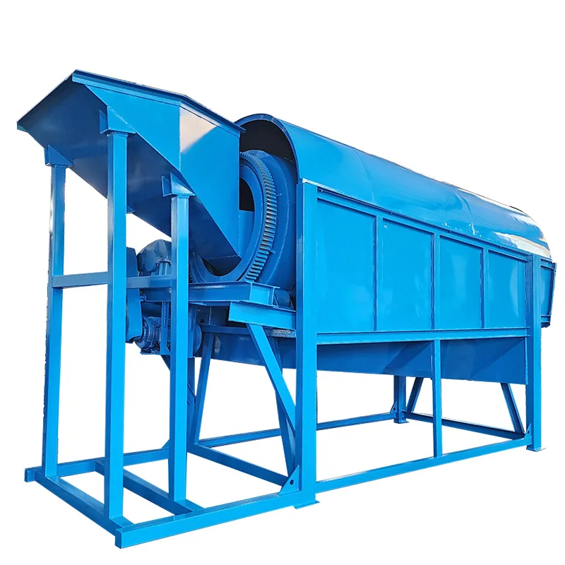 Jiangxi Drum Screen Separation Equipment, Multi-level Screening Machine, Sand and Stone Rotary Drum Screen with Optional Sizes