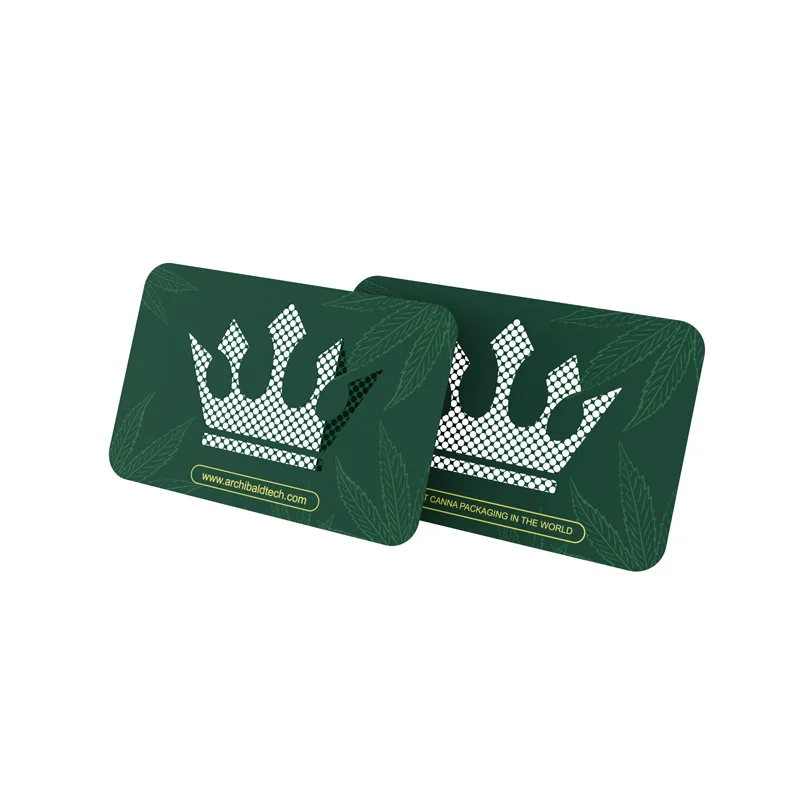Archibald New Designed 0.3mm Shredder Card Grinder Metal Grinder Card Compact Precise grinding Green Smoke Spice Grinder Card