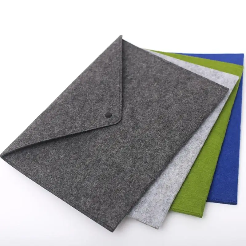 felt document bag a4 size school office supplies file pocket