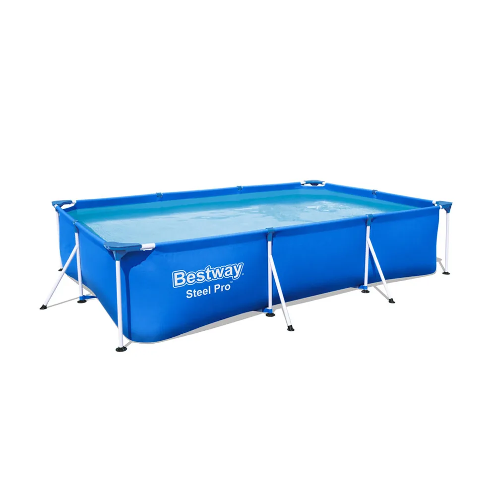 Bestway 56404 синий прямоугольный металлический стальной каркас для уличного