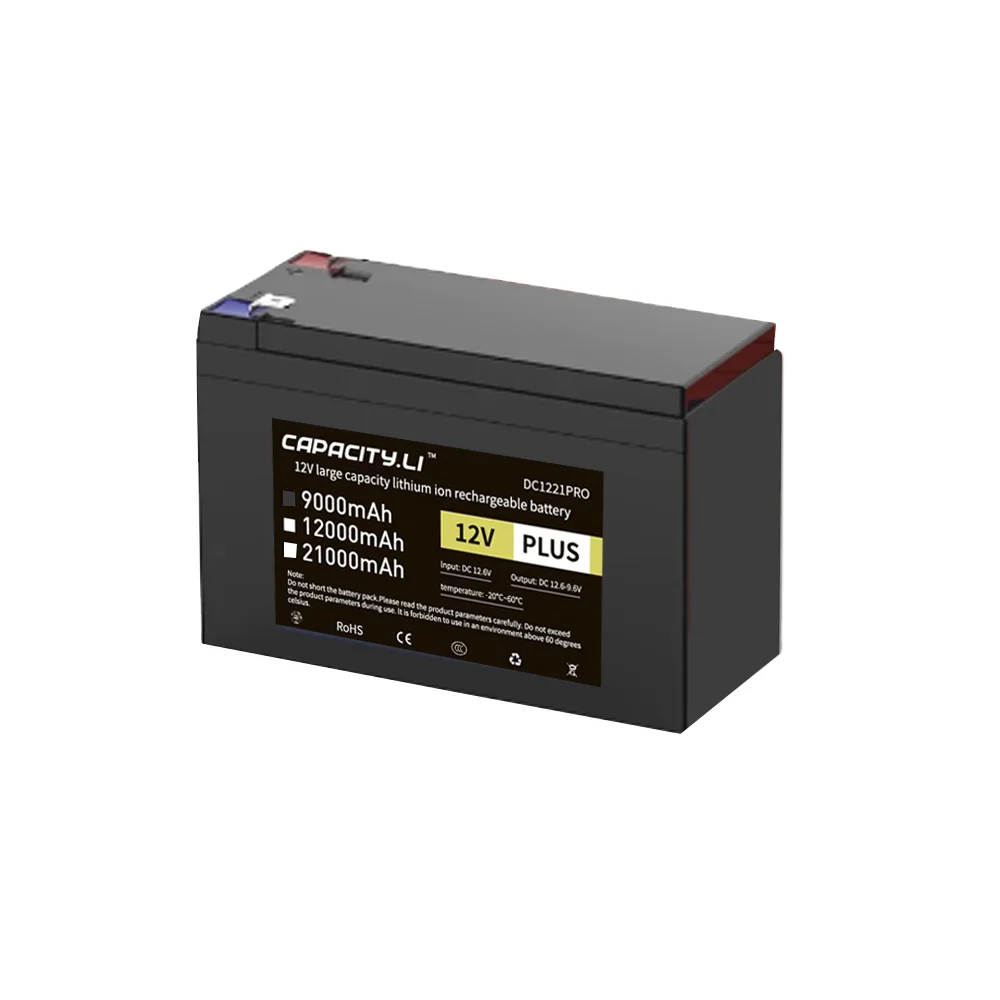 12V Lithium ion battery Rechargeable 9A 12A 21AH 18650 High capacity  tools battery