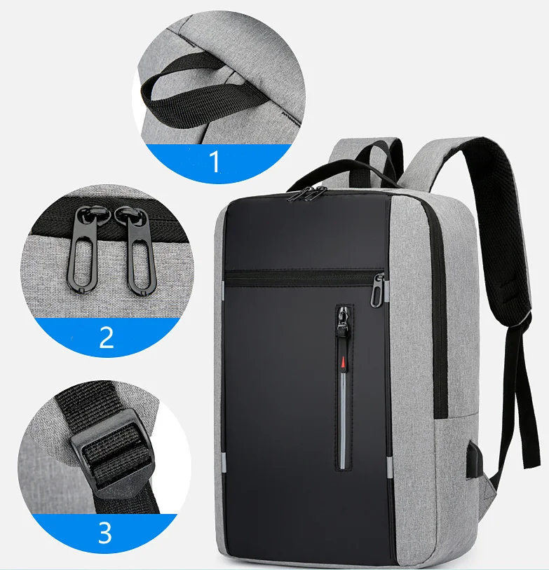 High Quality Computer Charging Backpacks Travelling Laptop Backpack With USB Multifunctional Schoolbag