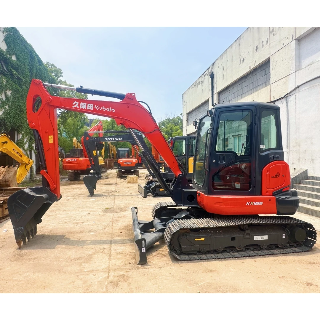 factory price 95% new used original  kubota kx165-5 excavator