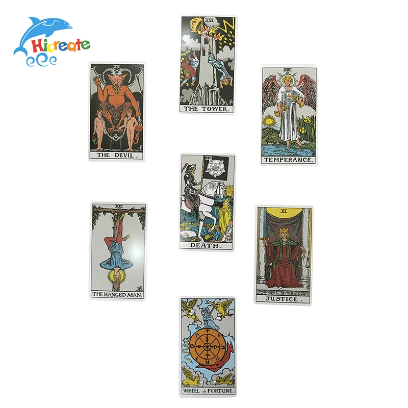Wholesale Printing Affirmation Cartas Custom Motivational Inspirational Positive Oracle Decks Game Tarot Cards With Guidebook