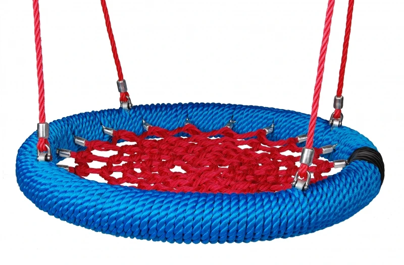 
Round outdoor rope garden commercial adult big fabric nest swing seat chair for sale 