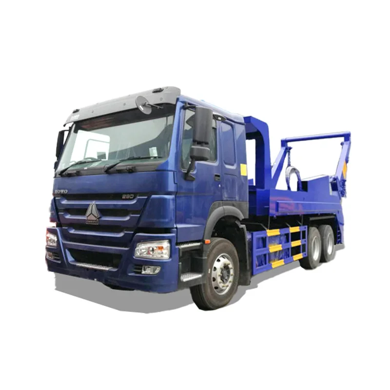 SINOTRUCK HOWO 20 CBM 18 CBM Swing Arm Garbage  Collection Skip Loader Waste Garbage Truck for Sale